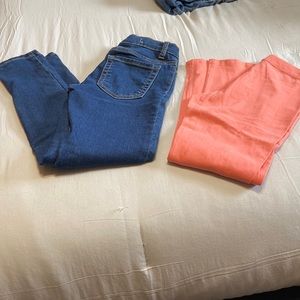 Girls NWOT 6X/7 Children’s Place Legging Jeans and Members Mark Leggings